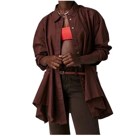 We The Free Tops - FREE PEOPLE We The Free - Freya Poplin Tunic timeless relaxed fit size S